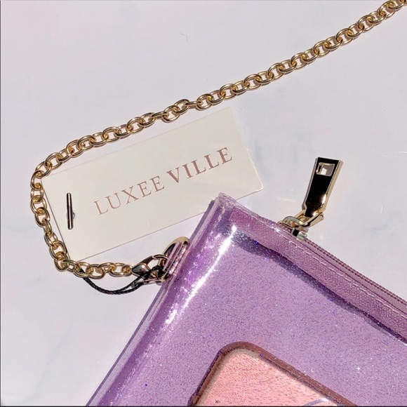 LUXEE VILLE Stacy Pink Transparent Shoulder Bag - Picture 8 of 8